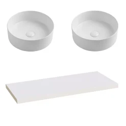 Sophia Basin Shelf with Countertop Basin - 3 sizes