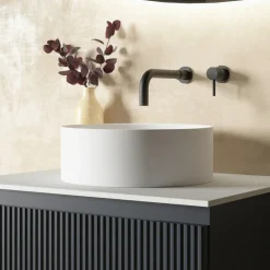 Sophia Matt White Round Countertop Basin - 355mm