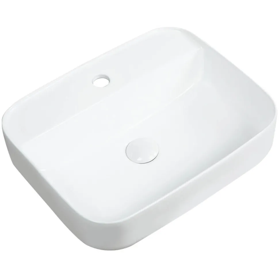 Sophia Rectangular 1 Tap Hole Countertop Basin - 500 x 400mm