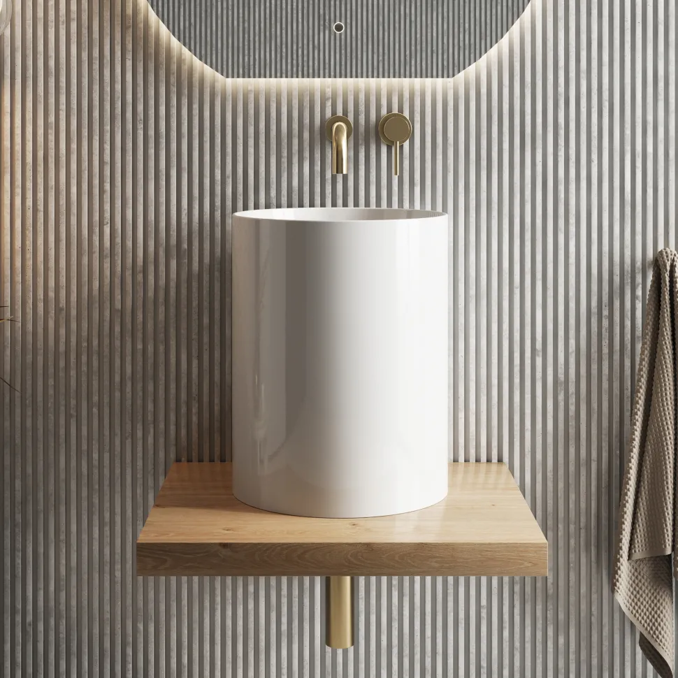 Sophia Tall Round Countertop Basin - 360mm