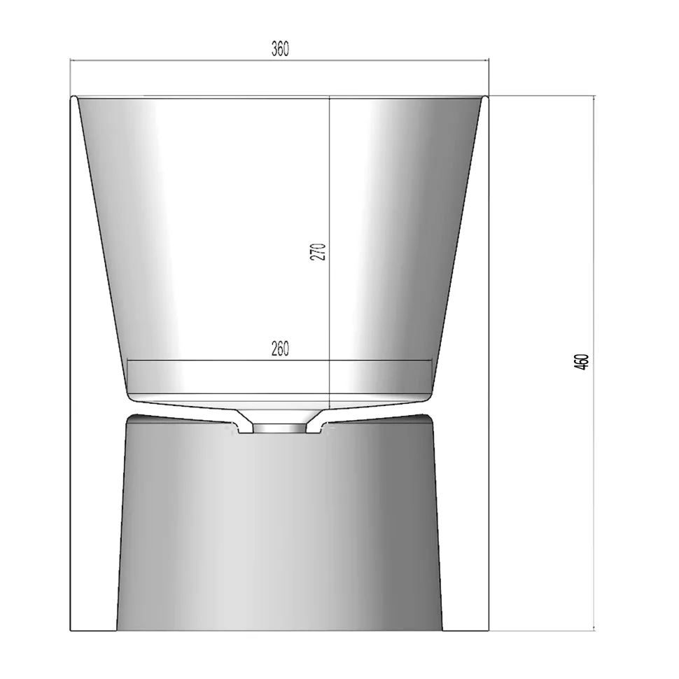 Sophia Tall Round Countertop Basin - 360mm