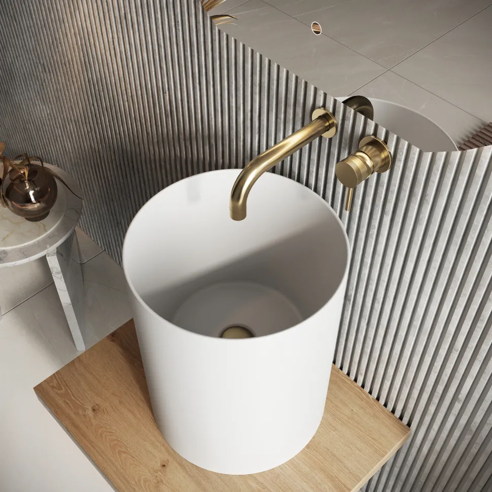 Sophia Tall Round Countertop Basin - 360mm