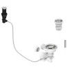 Stainless Steel Presto Automatic Waste Kit for Thomas Denby 1.5 Bowl Ceramic Kitchen Sinks