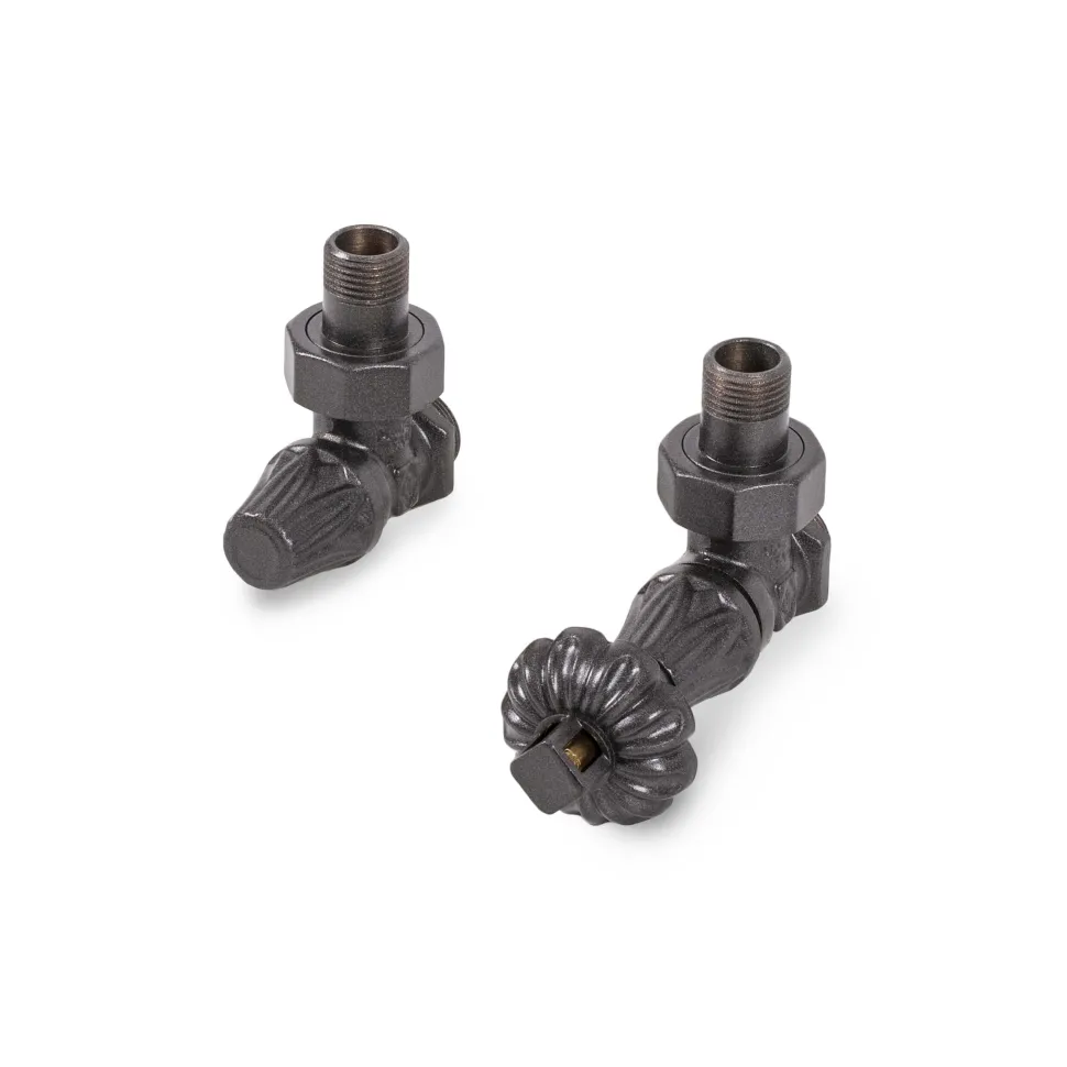 Terma Artistic Thermostatic Valve Set & Lock Shield For Cast Iron Radiators