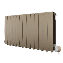 Terma Bergamo Electric Single Panel Horizontal Radiator with VEO Wi-Fi Controlled Heating Element