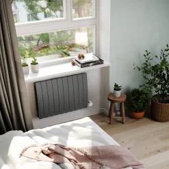 Terma Bergamo Electric Single Panel Horizontal Radiator with VEO Wi-Fi Controlled Heating Element