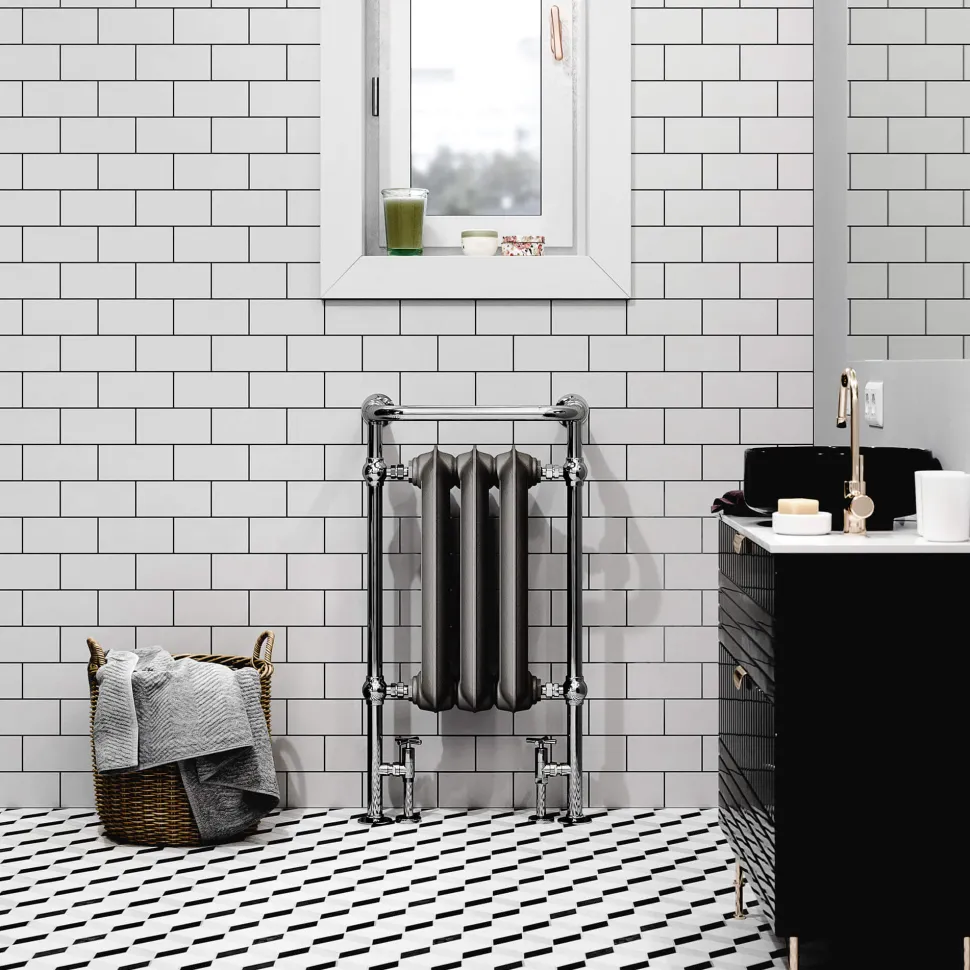 Terma Cast Iron Traditional Heated Towel Rail - 6 Colours
