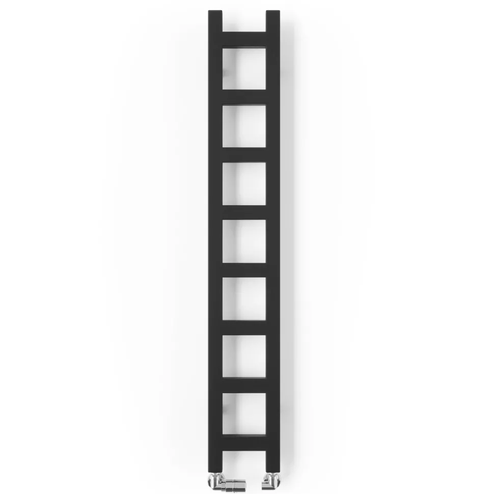 Terma Easy Matt Black Heated Towel Rail - 3 Sizes