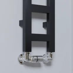 Terma Easy Matt Black Heated Towel Rail - 3 Sizes