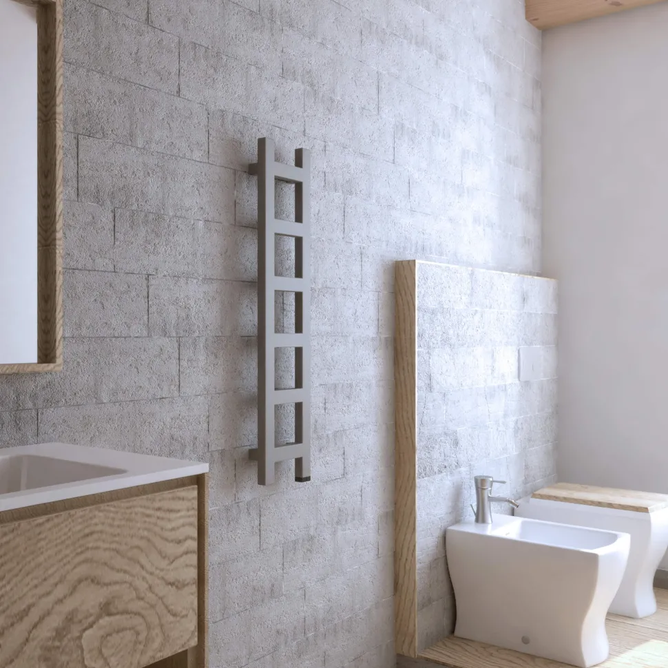 Terma Easy One Electric Heated Towel Rail with Heating Element - Sparkling Gravel - 3 Sizes