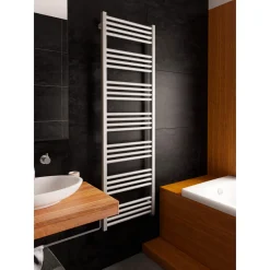 Terma Fiona One Electric Heated Towel Rail with Heating Element - Sparkling Gravel - 4 Sizes