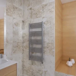 Terma Fiona One Electric Heated Towel Rail with Heating Element - Sparkling Gravel - 4 Sizes