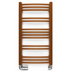 Terma Jade Curved Heated Towel Rail - True Copper - 2 Sizes