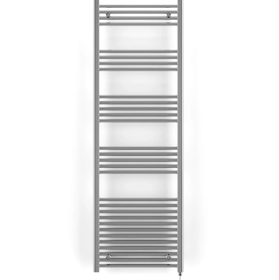 Terma Leo Chrome Electric Heated Towel Rail with Heating Element