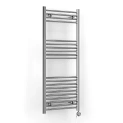 Terma Leo Chrome Electric Heated Towel Rail with Heating Element