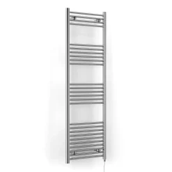 Terma Leo Chrome Electric Heated Towel Rail with Heating Element