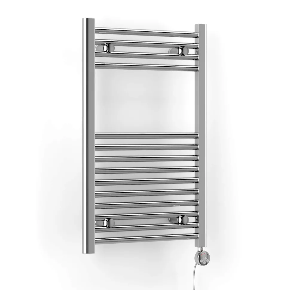Terma Leo Chrome Electric Heated Towel Rail with Heating Element