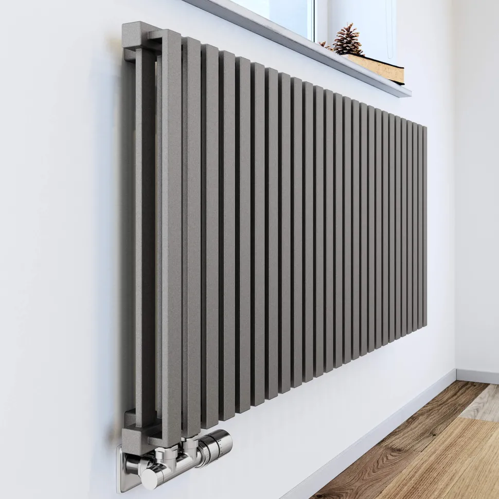 Terma Nemo Horizontal Double Panel Metallic Stone Radiator - 3 Sizes