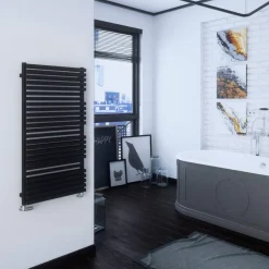 Terma Quadrus Bold Heated Towel Rail - Metallic Black
