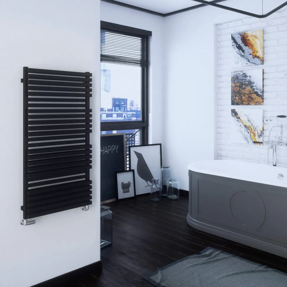 Terma Quadrus Bold Heated Towel Rail - Metallic Black