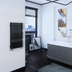 Terma Quadrus Bold Heated Towel Rail - Metallic Black