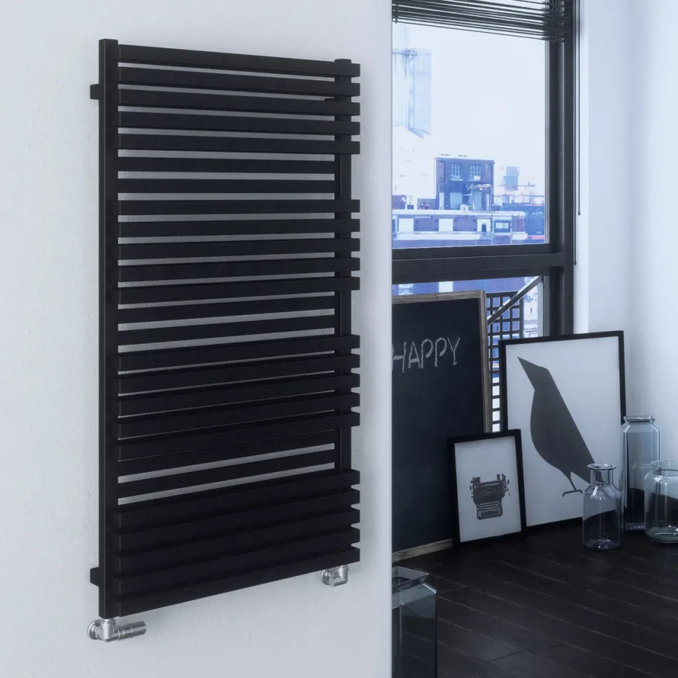 Terma Quadrus Bold Heated Towel Rail - Metallic Black