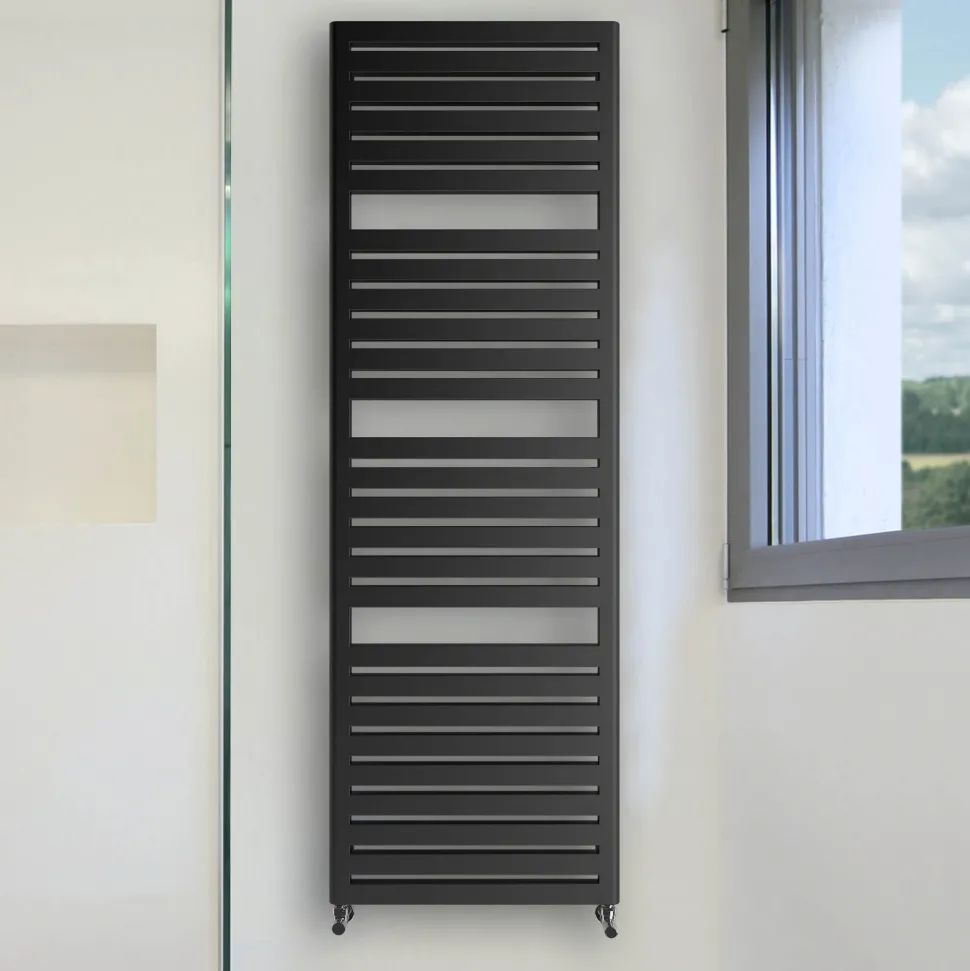 Terma Salisbury Black Heated Towel Rail