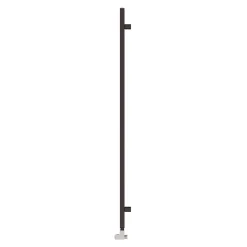 Terma Simple Flat Heban Black Ladder Heated Towel Rail