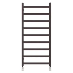 Terma Simple Flat Heban Black Ladder Heated Towel Rail