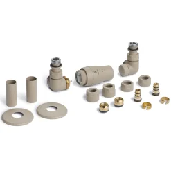 Terma Vario Vision 3 Axis Thermostatic Corner Valves with Pipe Masking - Left or Right Hand