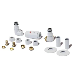 Terma Vario Vision 3 Axis Thermostatic Corner Valves with Pipe Masking - Left or Right Hand