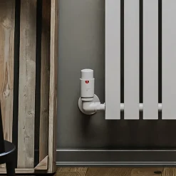 Terma Vario Vision 3 Axis Thermostatic Corner Valves with Pipe Masking - Left or Right Hand
