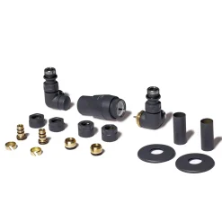 Terma Vario Vision 3 Axis Thermostatic Corner Valves with Pipe Masking - Left or Right Hand