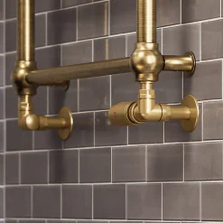 Terma Vario Vision 3 Axis Thermostatic Corner Valves with Pipe Masking - Left or Right Hand