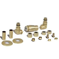 Terma Vario Vision 3 Axis Thermostatic Corner Valves with Pipe Masking - Left or Right Hand