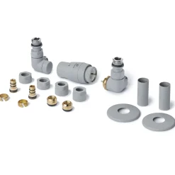 Terma Vario Vision 3 Axis Thermostatic Corner Valves with Pipe Masking - Left or Right Hand