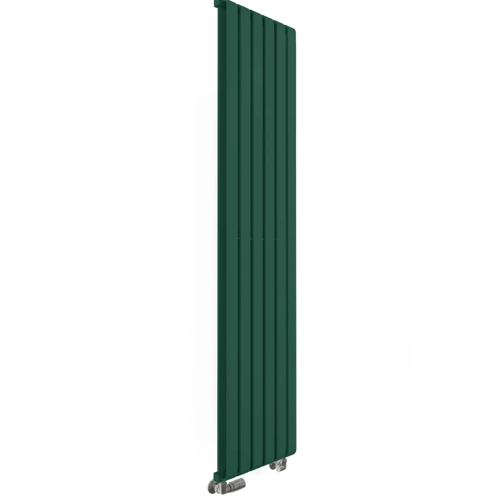 Terma Warp Room Matt Green Double Panel Vertical Radiator