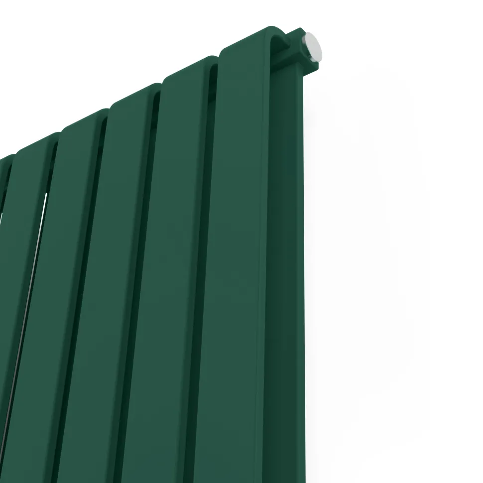 Terma Warp Room Matt Green Double Panel Vertical Radiator