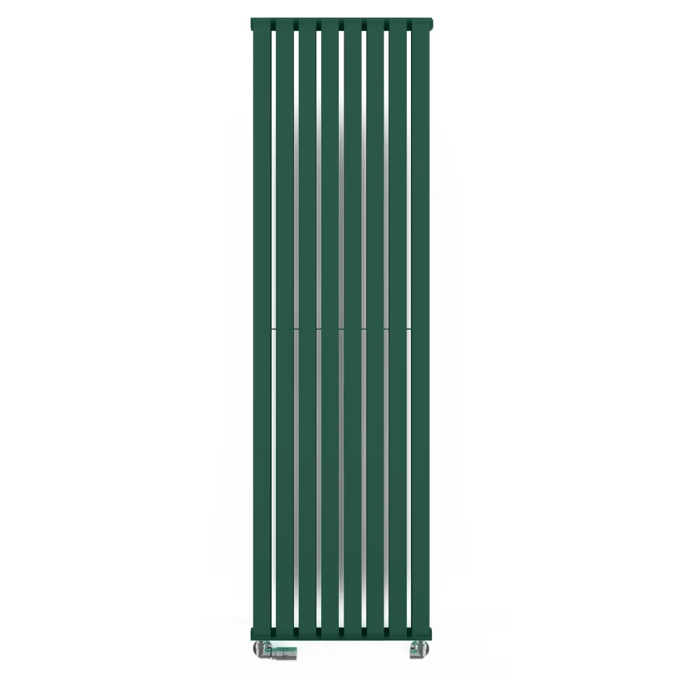 Terma Warp Room Matt Green Double Panel Vertical Radiator