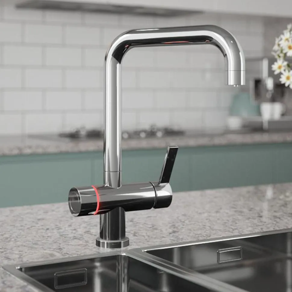 The Tap Factory Pulsa Chrome Digital LED Boiling Water Tap with Filtered Cold Drinking Water