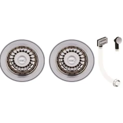 Thomas Denby 2 Bowl Deluxe Waste Kit