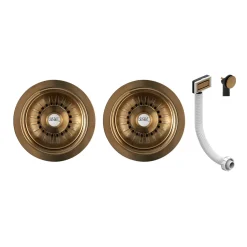 Thomas Denby Heritage Double Belfast Large 2 Bowl White Ceramic Kitchen Sink - 895 x 550mm
