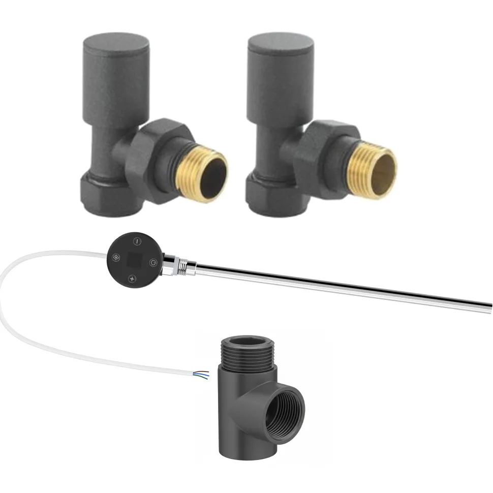Toasty Anthracite Dual Fuel Kit With Digital Element, Valves And T-Piece