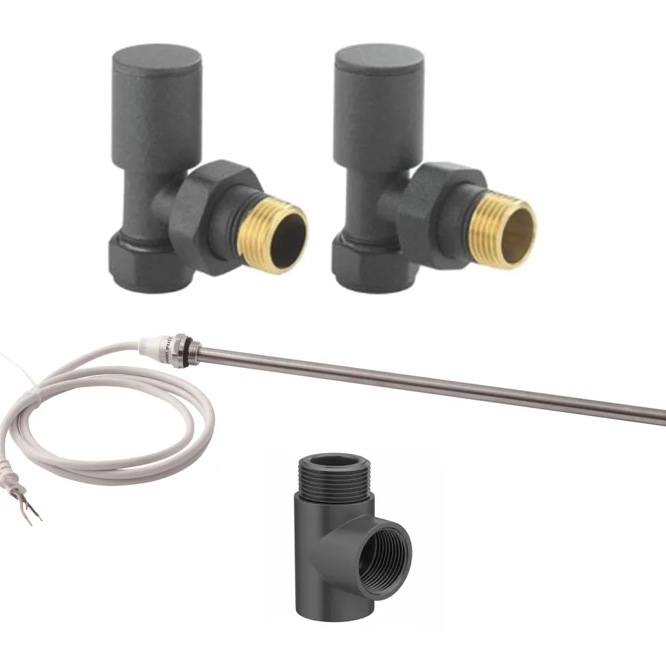 Toasty Anthracite Dual Fuel Kit With Manual Element, Valves And T-Piece