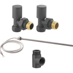 Toasty Anthracite Dual Fuel Kit With Manual Element, Valves And T-Piece