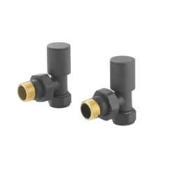 Toasty Anthracite Round Manual Valve
