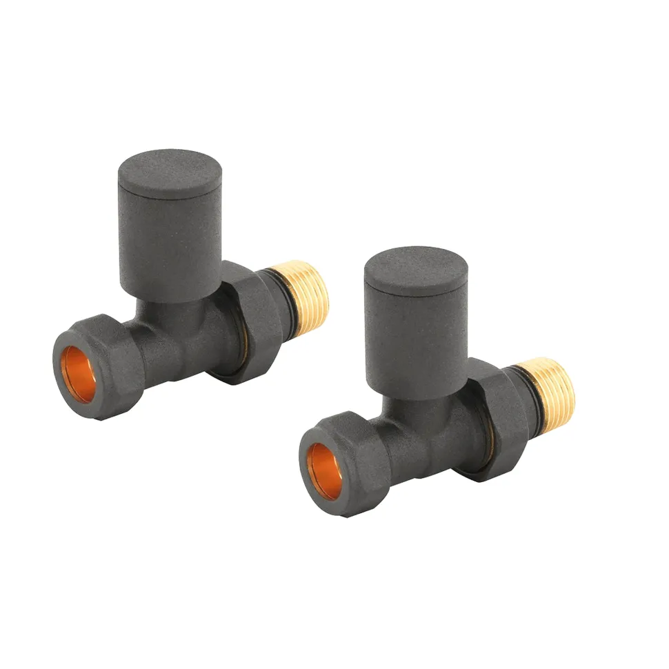 Toasty Anthracite Round Manual Valve