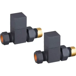 Toasty Anthracite Square Manual Valve