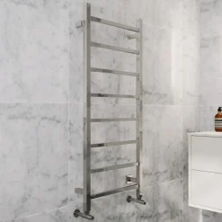Toasty Arcus Polished Stainless Steel Electric Heated Towel Rail