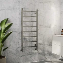 Toasty Arcus Polished Stainless Steel Electric Heated Towel Rail